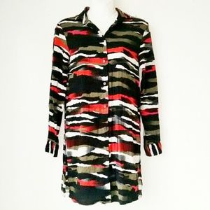 H&M Graphic Print Button down Tunic